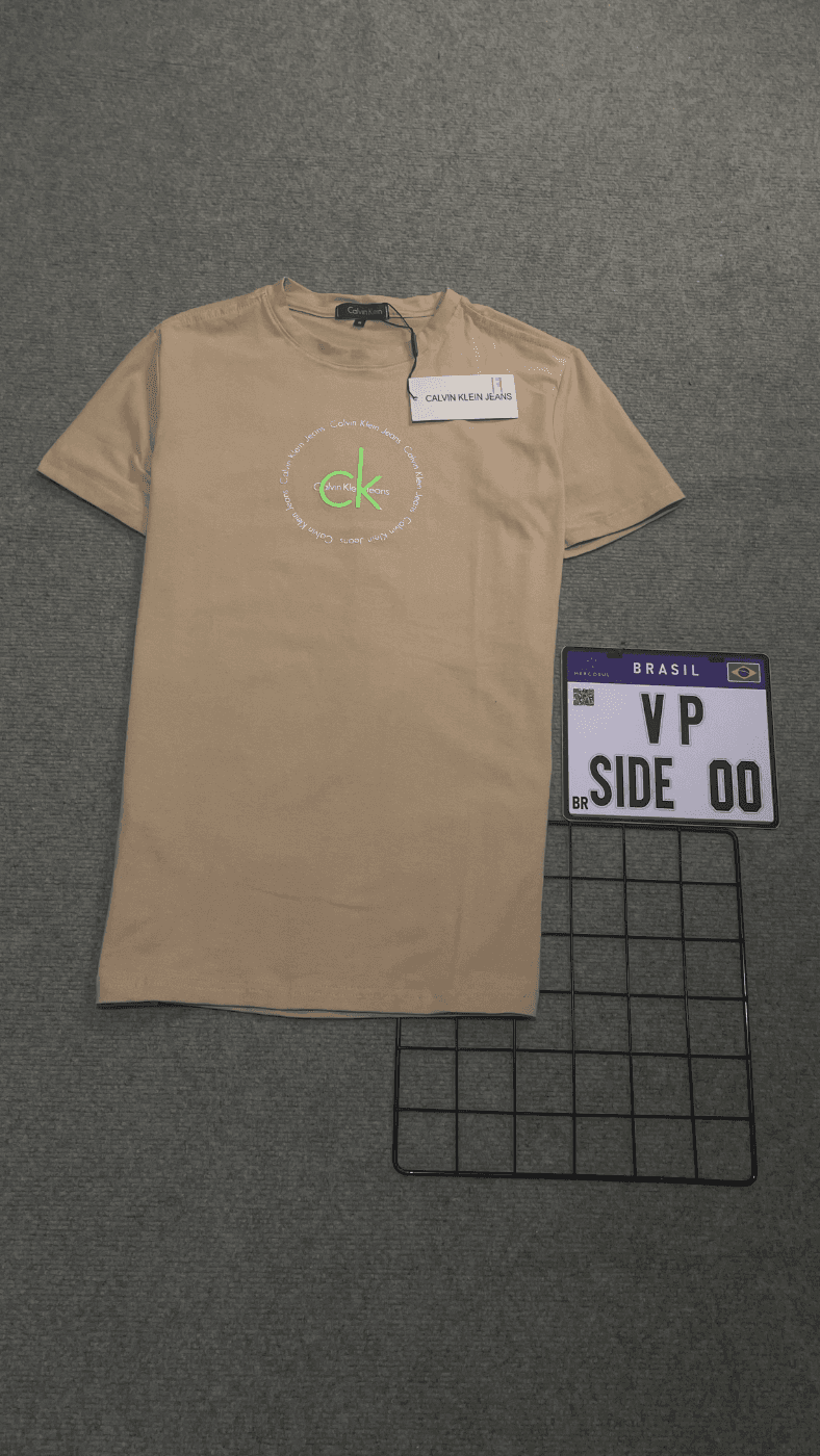 Camiseta Calvin Klein Bege