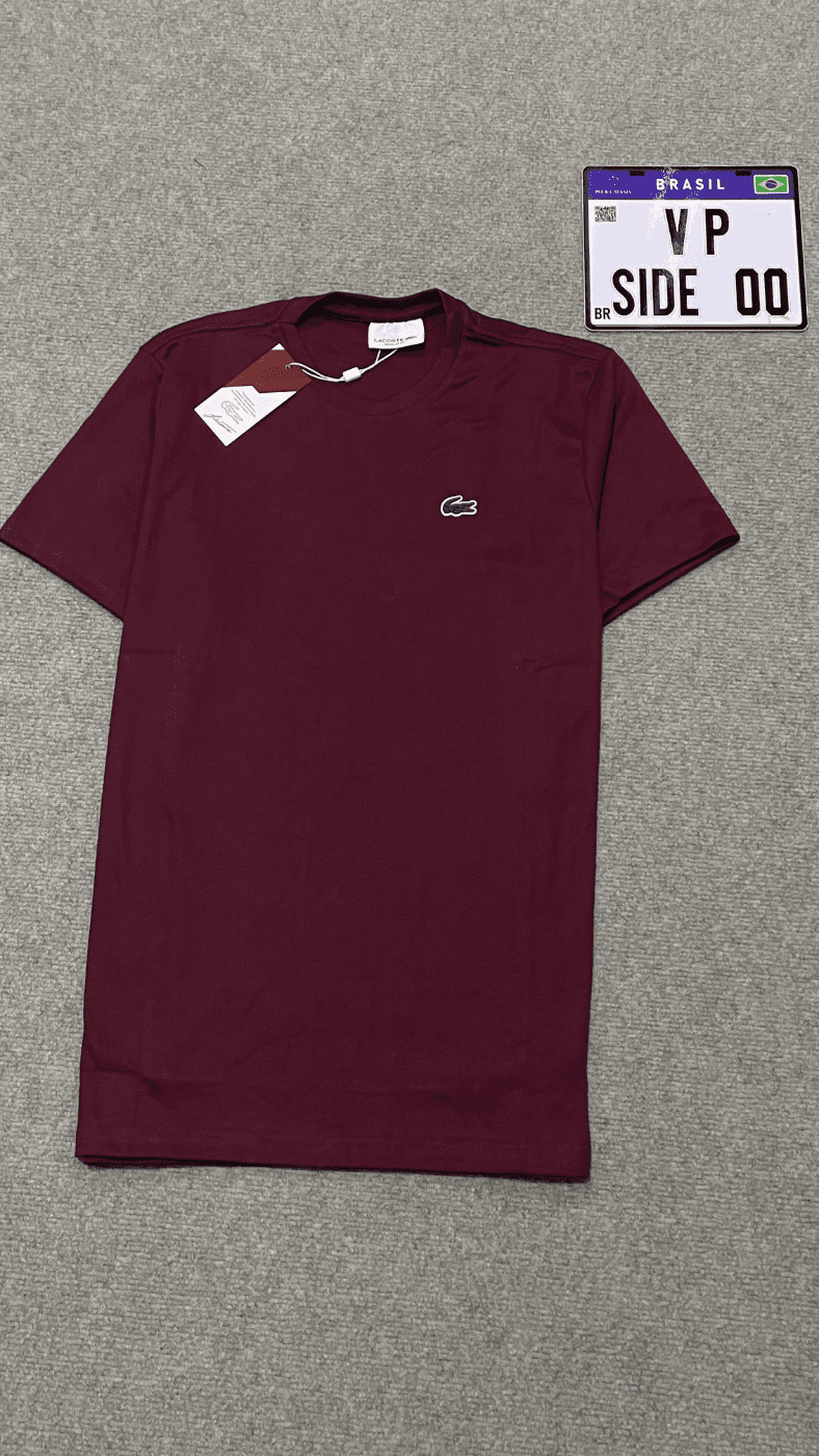 Camiseta Lacoste Vinho
