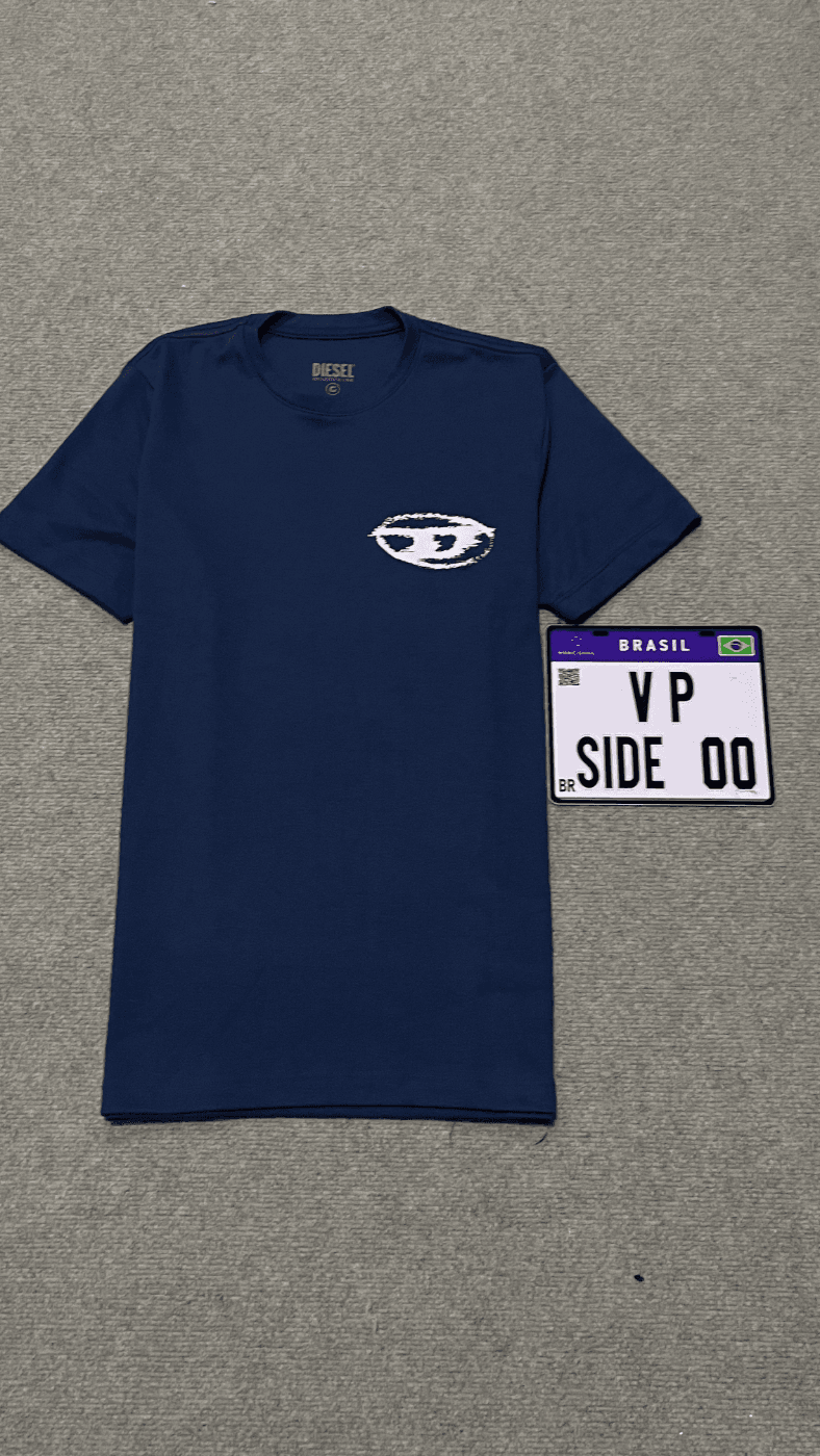 Camiseta Diesel Azul Marinho