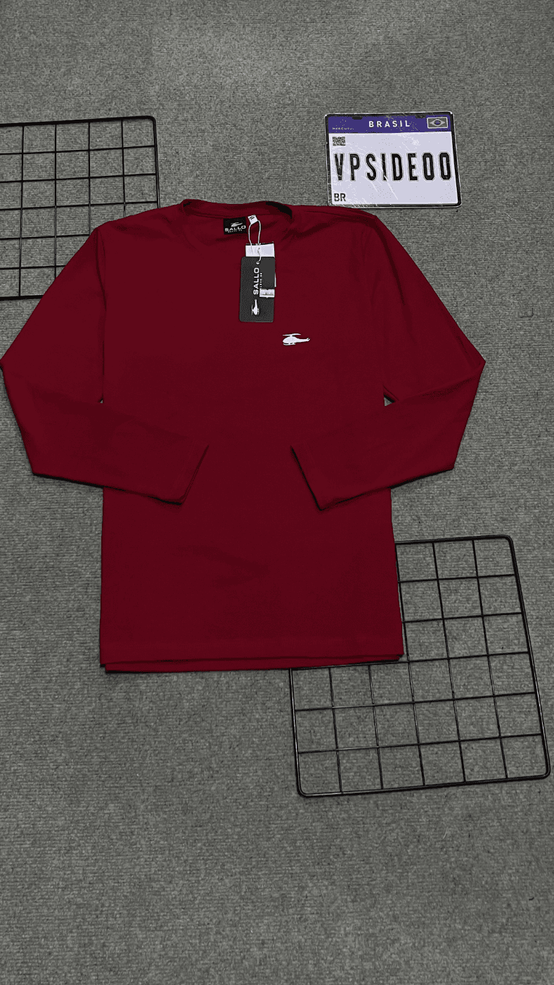 Camisa Manga Longa Sallo Vermelha 