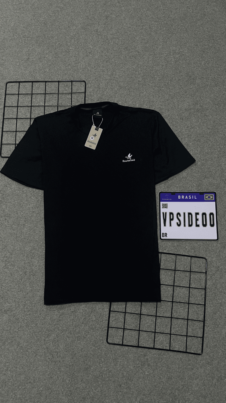 Camisa Canelada Preta Broksfield