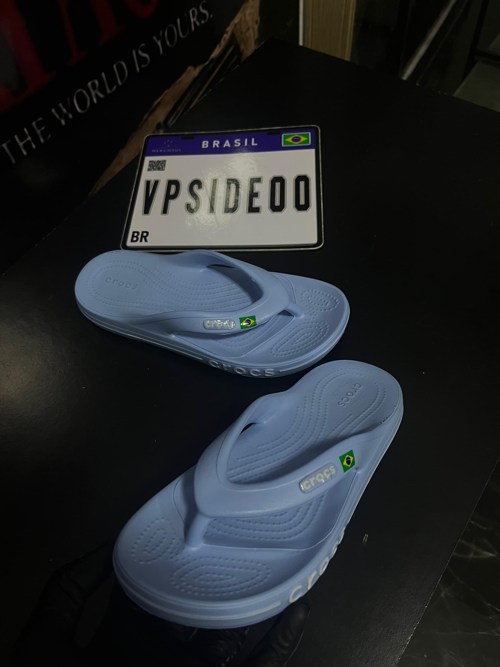 Sandália Crocs Azul Bebê