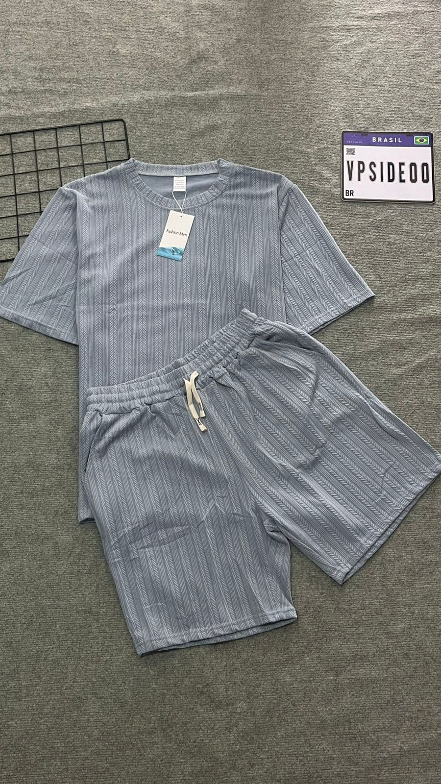 Conjunto Old Money Azul Claro