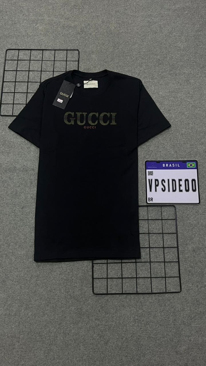 Camiseta Gucci Letreiro Black