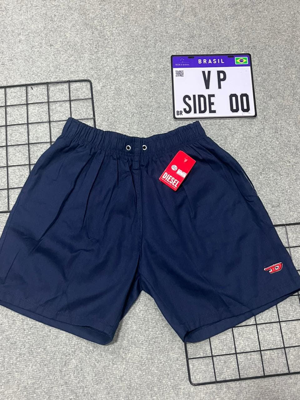 Bermuda Sarja Diesel Azul Marinho