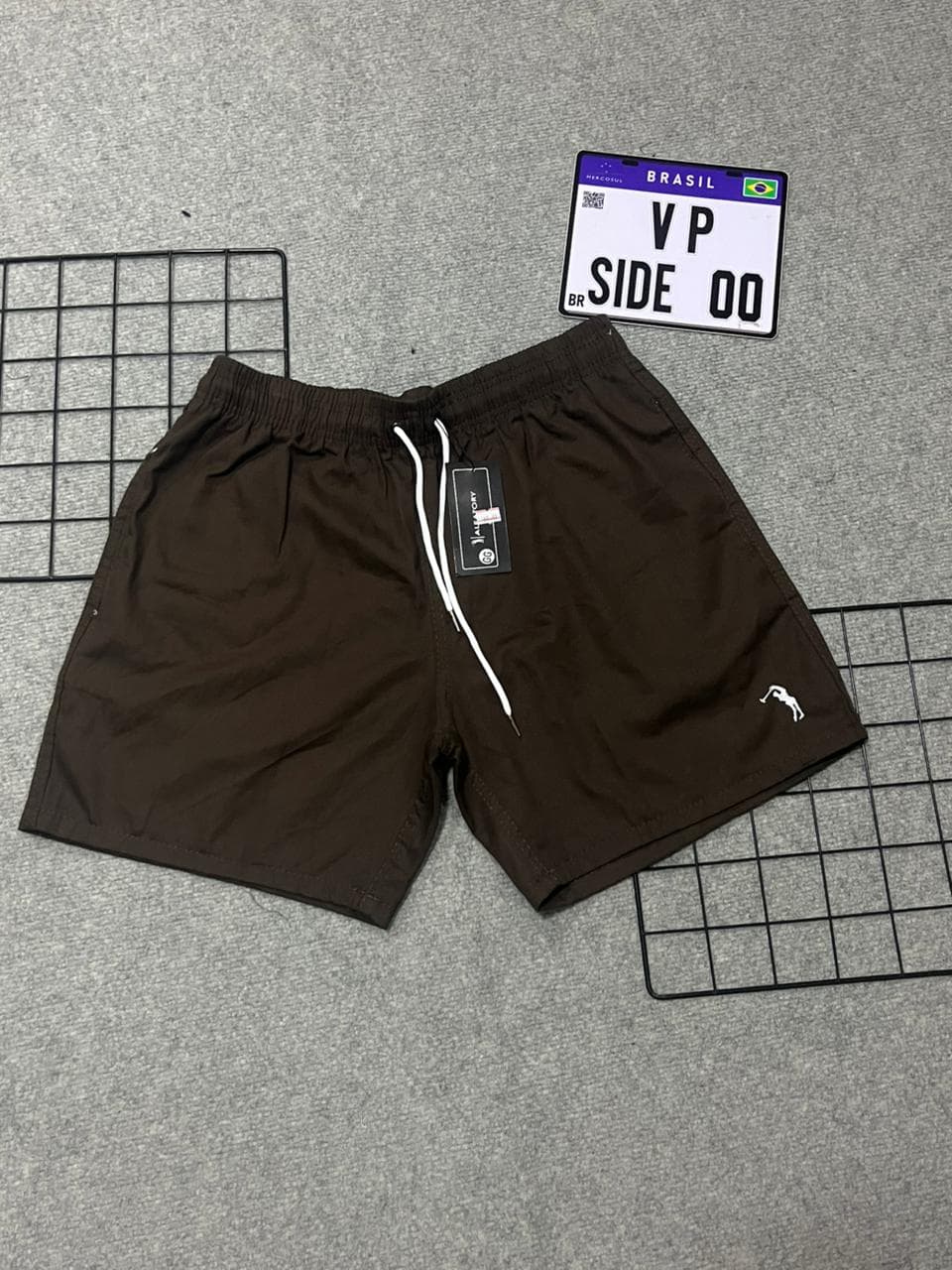 Bermuda Sarja Aleatory Marrom