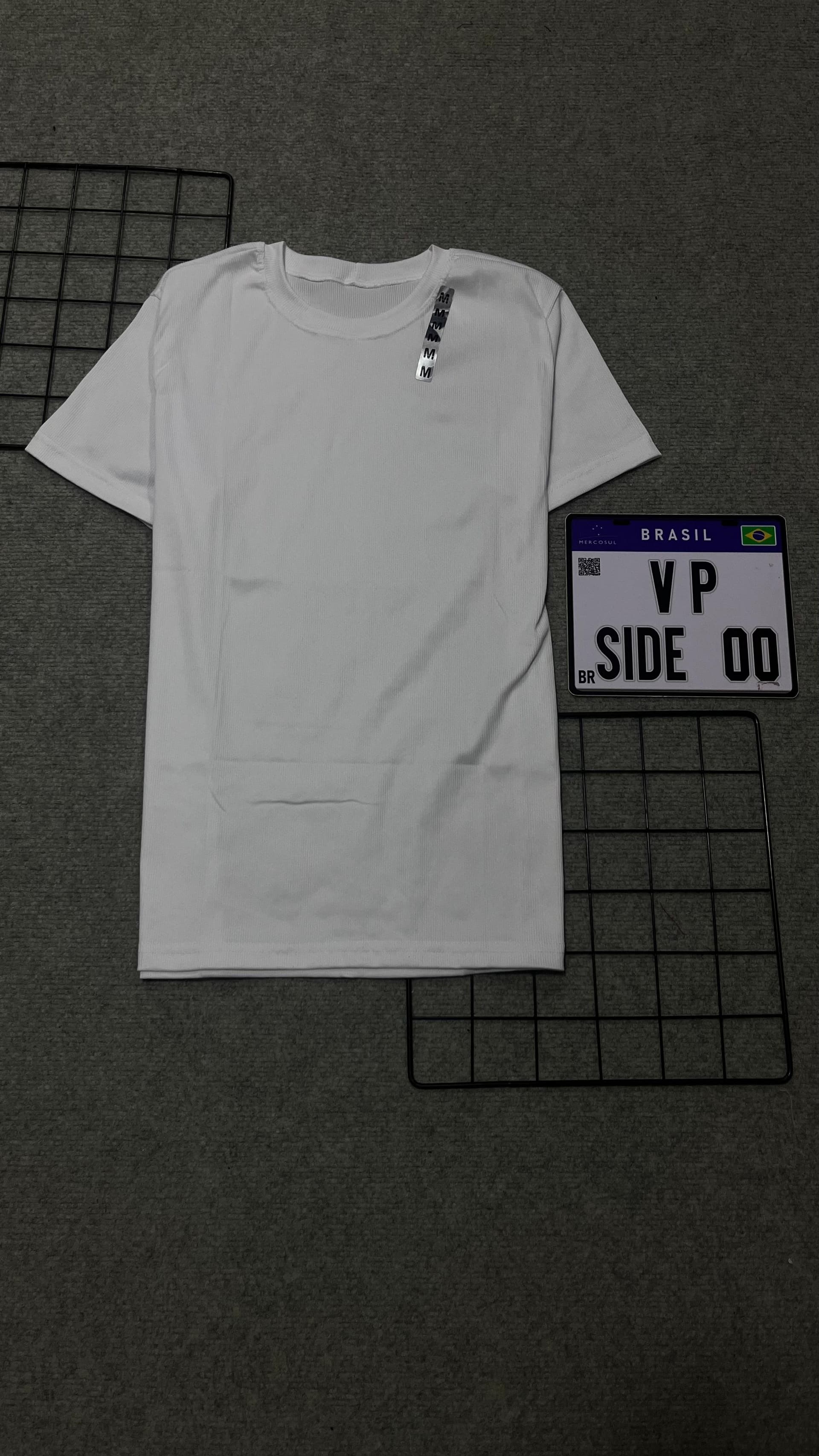 Camiseta Canelada Branca