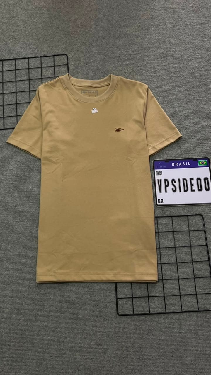 Camiseta Sallo Bege Suedine
